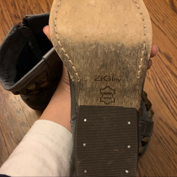 Genuine leather studded cowboy boots - Picture 4 of 4